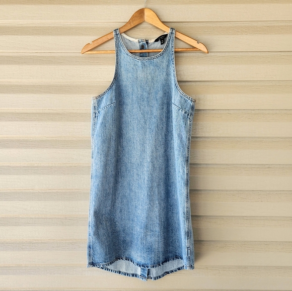 Lucky Brand snap back denim dress - Picture 2 of 10